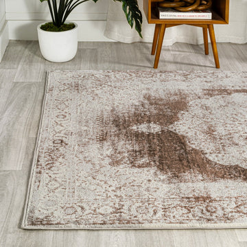 Perfect rosalia Cottage Medallion Area Rug